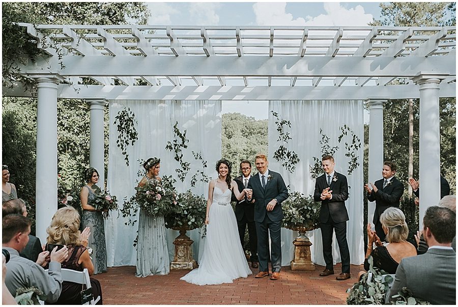 Highgrove Estate outdoor wedding ceremony Highgrove Estate outdoor wedding ceremony
