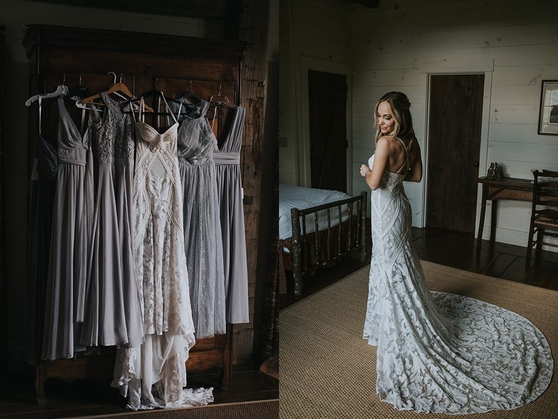North Carolina bride wearing Rue de Siene Rue de siene bridal North Carolina