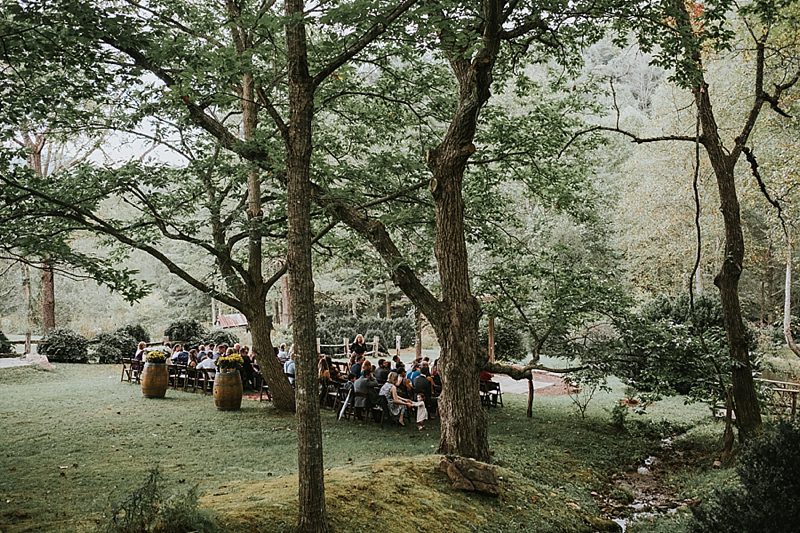 rock quarry farm outdoor wedding ceremony rock quarry farm chapel hill wedding photographer