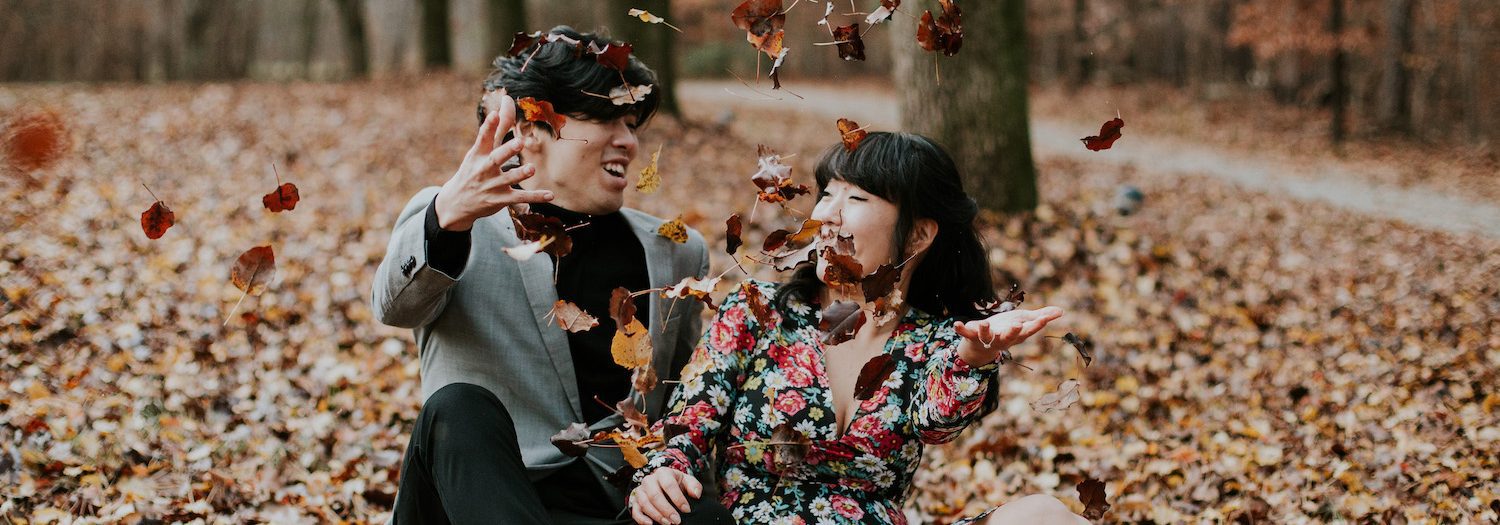 Moody Autumn Engagement Session | Caroline + Kyung |