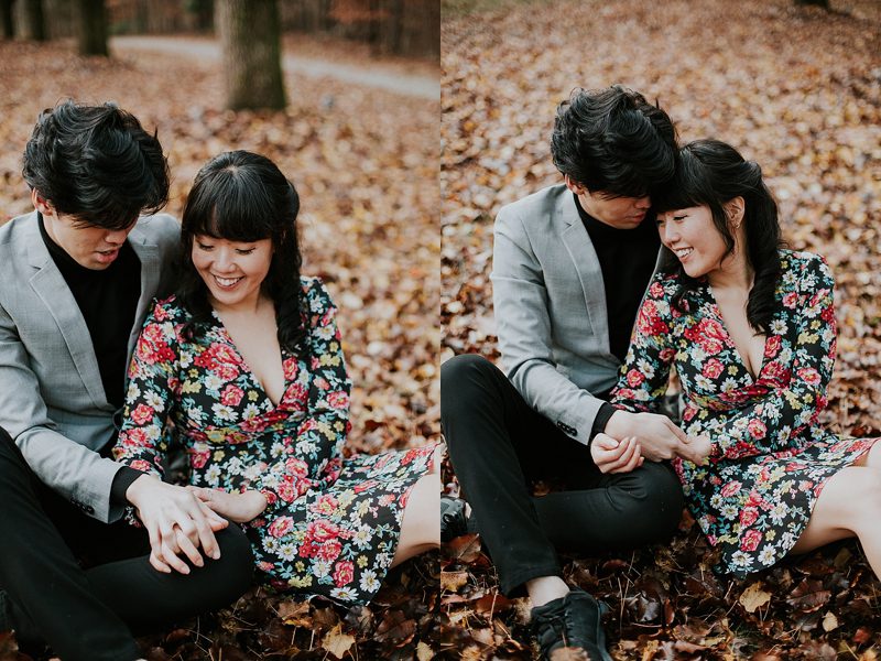 autumn engagement session Raleigh autumn engagement session Raleigh