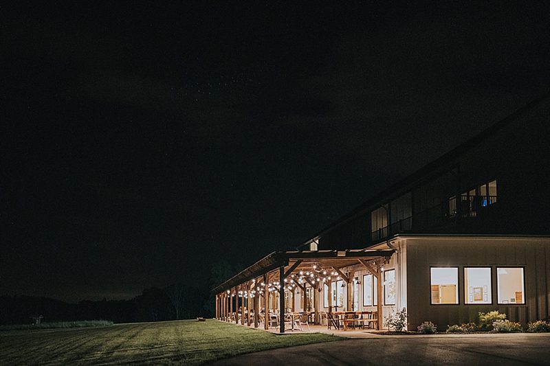 wedding reception at lunas trail farm