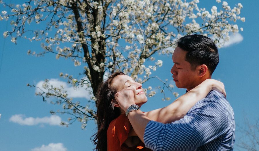 Candid Charlotte Wedding Photographer | Noda Garden Engagement Session