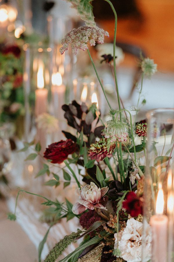 fall wedding table arrangements with queen annes lace fall wedding table arrangements with queen annes lace