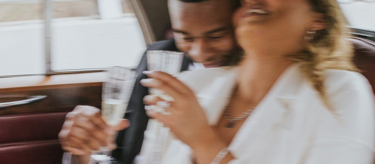 Champagne & A Vintage Bentley at the Atlanta St. Regis - A Very Editorial Style Engagement