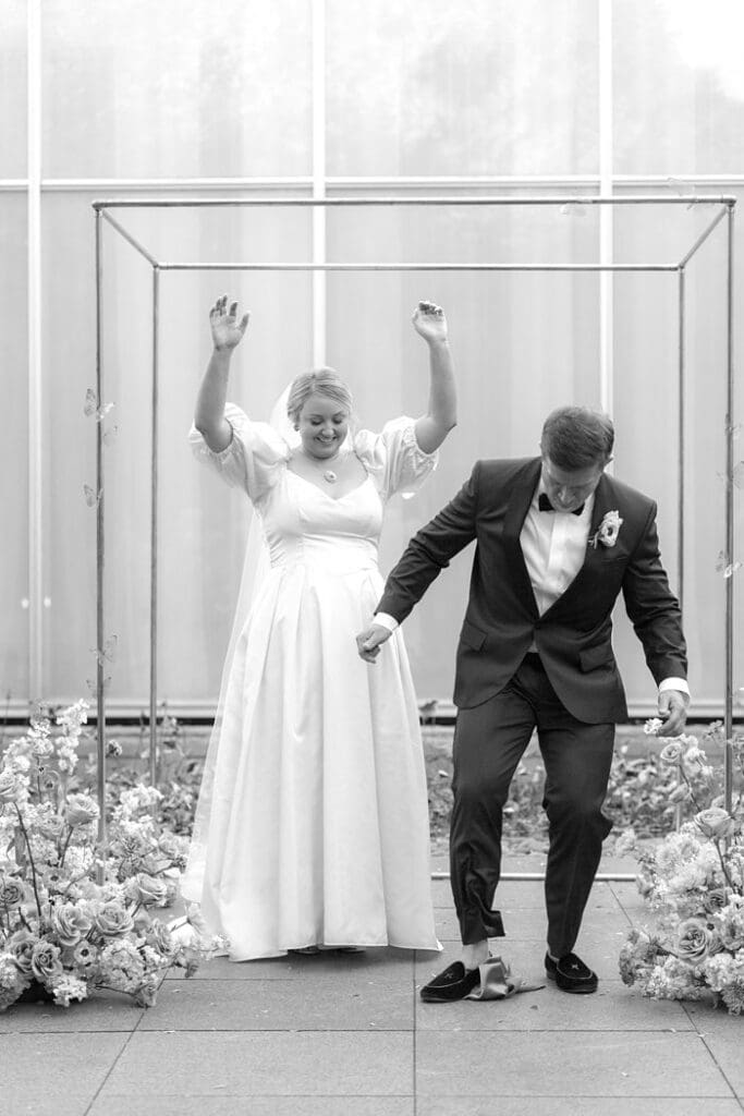 Colorful Fine Art Modern Wedding Photography with wedding at NCMA Raleigh NC x
