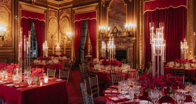 Bold & Dramatic NYC Wedding at the Metropolitan Club with Red Velvet and Roses with Full Weekend Coverage + Engagement - Planned by The Wedding Plan and Company & Designed by Peonies and Paintchips