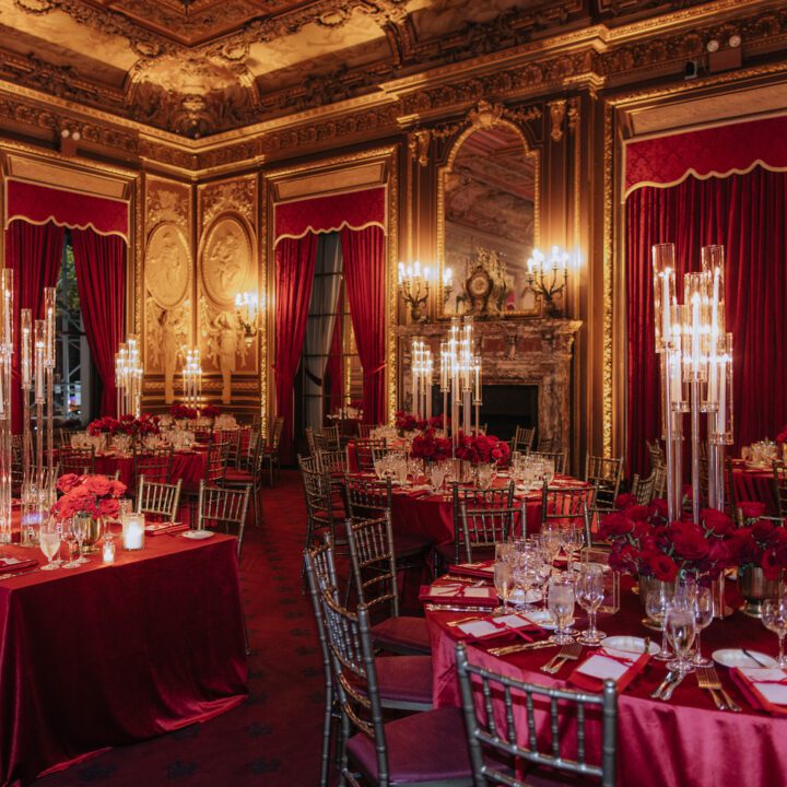 Bold & Dramatic NYC Wedding at the Metropolitan Club with Red Velvet and Roses with Full Weekend Coverage + Engagement - Planned by The Wedding Plan and Company & Designed by Peonies and Paintchips